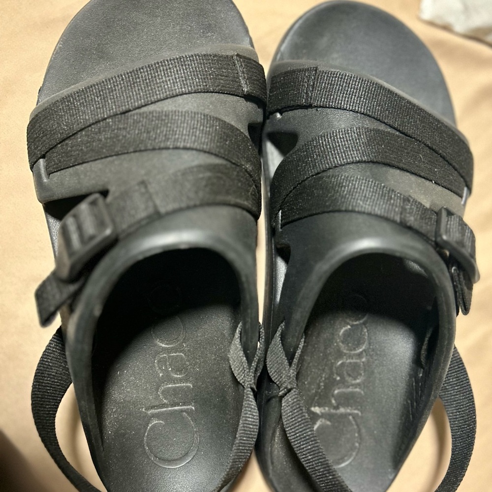Chaco Black Sandals with Adjustable Straps